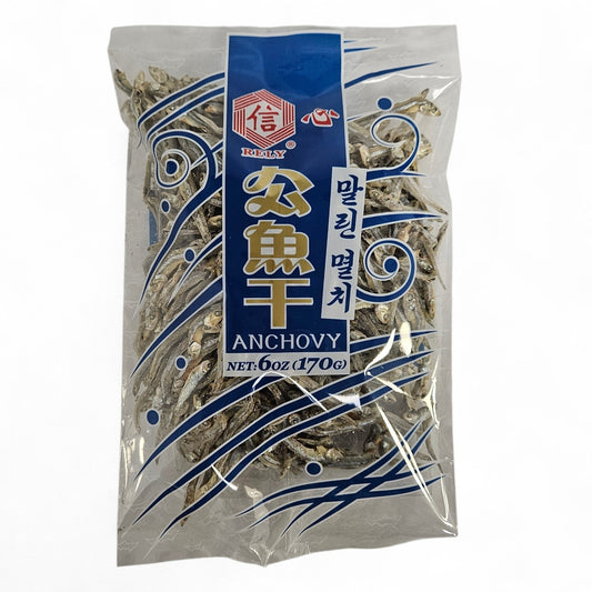 RELY DRIED ANCHOVY 信心 公魚乾(6 OZ)